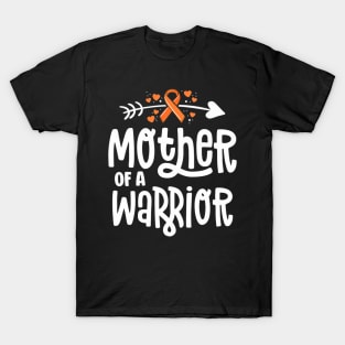 Womens Mother Of A  Mom Family Leukemia Cancer Awareness T-Shirt